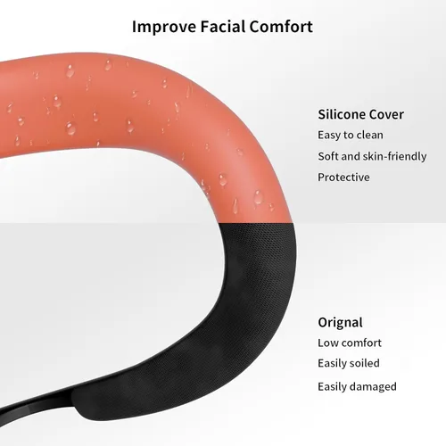 Vista 5 de ANNAPRO Controller Grips Cover for Meta Quest 3, with Adjustable Knuckle Strap and Battery Opening Protector, Silicone Face Pad Cover & Joystick