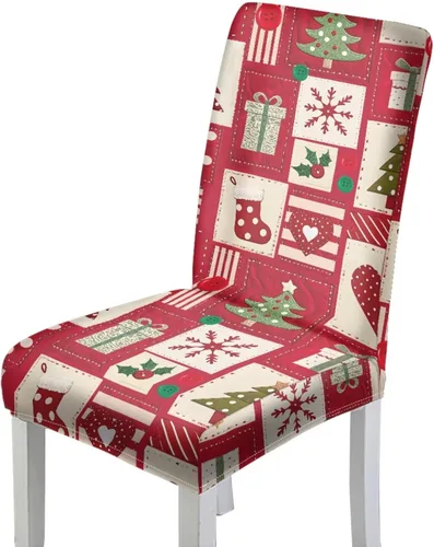 Vista 17 de Rnyleeg Fundas de silla de Navidad para sala de estar, diseño de muñeco de nieve azul, estampado de pájaros, fundas para sillas de comedor, 1