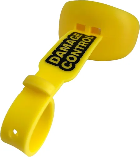 Vista 6 de DAMAGE CONTROL Protector bucal con correa permanente para casco, protector bucal juvenil para proteger labios y dientes, chupete sin ebullición