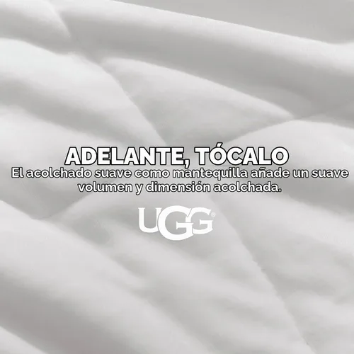 Vista 5 de UGG Nita - Manta para sofá, forro polar de lujo, 50 x 70 pulgadas, color Blanco