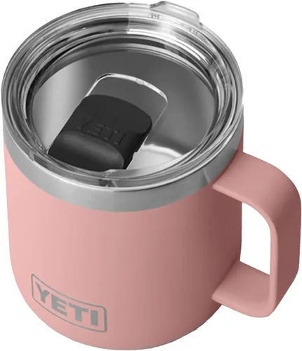 Vista 13 de YETI Rambler - Taza de 14 oz con aislamiento al vacío, de acero inoxidable con tapa MagSlider, color inoxidable Rosa (Bimini Pink)