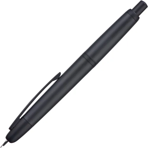 Vista 17 de Pluma estilográfica Jinhao 20 Press retráctil con plumín extrafino, convertidor de resina, regalo, transparente negro