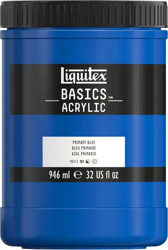 Vista 133 de Liquitex - Pintura acrílica BASICS, tubo de 4 onzas, tono azul cobalto