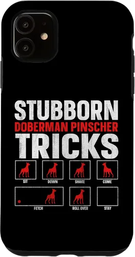 Vista 6 de Funda para propietario de Doberman Pinscher con trucos obstinados para iPhone 12 mini