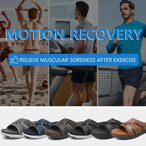 Vista 7 de COFACE Sandalias de recuperación deportiva para hombre, fascitis plantar, suaves, ligeras, ortopédicas