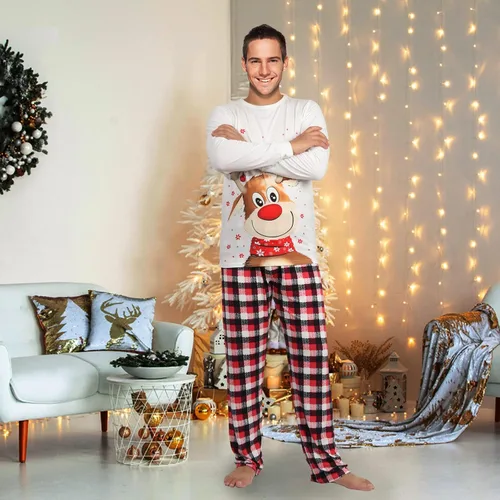 Vista 4 de Little Bitty Matching Christmas Pjs for Family Christmas Costumes for Adults Kids Toddlers Baby