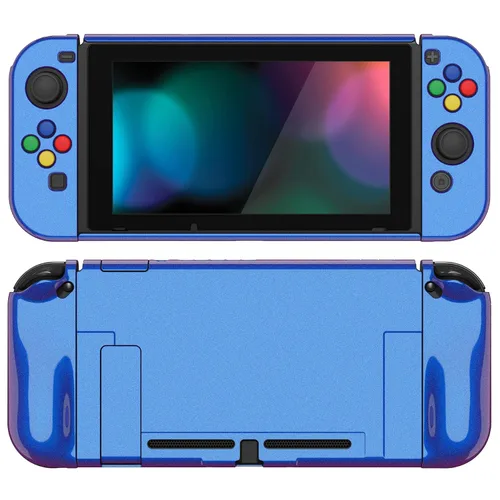 Vista 29 de PlayVital AlterGrips Ergonomic Grips Cover for Nintendo Switch, [2 Design] Interchangeable Comfort Dockable Protective Case with Screen Protector &