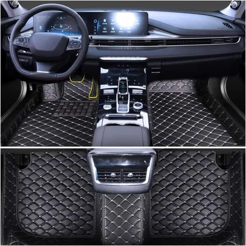 Vista 10 de Tapete para piso de automóvil hecho a medida para el 96% de los modelos de automóvil, cobertura completa, protección interior, impermeable, Beige