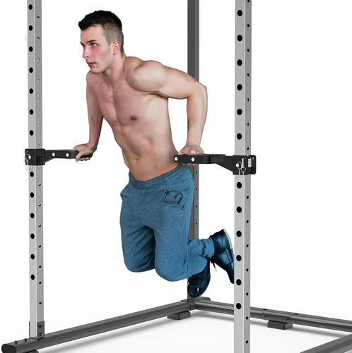 Vista 3 de Kipika Y-Shaped Dip Bar for Power Cage with 5/8" or 1" Hole - Dip Bar Attachments for Home Gym - Heavy Duty Power Rack Attachments - Squat Rack