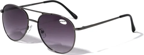 Vista 2 de Gafas de Lectura Clásicas de Metal - Lector de Gota de Lágrima con Bisagra de Resorte
