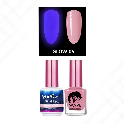 Vista 15 de Wavegel WAVEGEL - Juego de gel y esmalte de uñas a juego - Brilla en la oscuridad - # 01