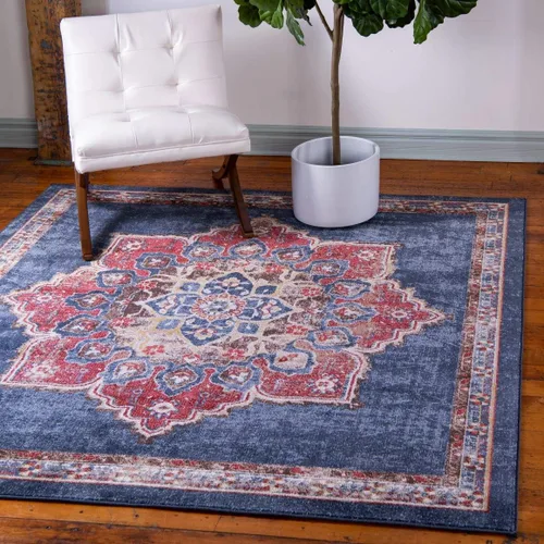 Vista 19 de Único Loom - Alfombra de la colección Utopia con estampado botánico vintage, tonos cálidos