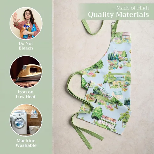 Vista 107 de Maison d' Hermine Delantales para mujer con bolsillo, 100% algodón (27.50 x 31.50 pulgadas)