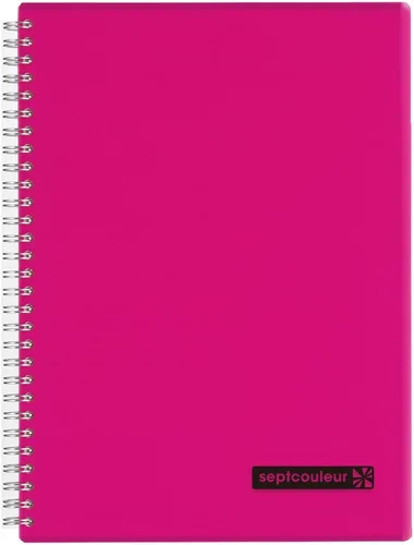 Vista 8 de Maruman Septcouleur - Cuaderno rayado - A5, 5.83 x 8.27 pulgadas, 80 hojas/160 páginas, diario de papel rayado universitario de 0.276 in, espiral