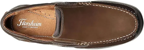 Vista 6 de Florsheim Lakeside Moc Toe Slip On para hombre Marrón Nubuck