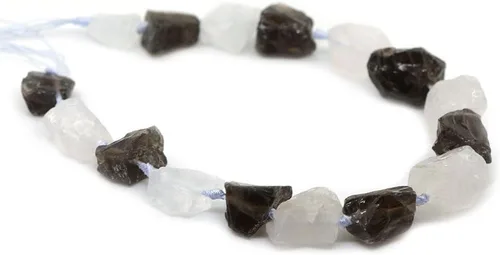 Vista 20 de Agujero graduado crudo del filamento 6.6 ft m de los granos de la pepita cristalina de la piedra preciosa del turmalina negra