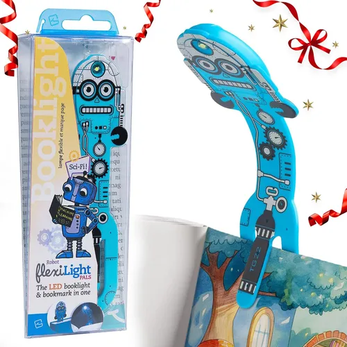 Vista 11 de Flexilight Pal - Luz de lectura 2 en 1, marcapáginas, luz LED con clip, lámpara de lectura para niños y adultos, accesorios de libro de regalo