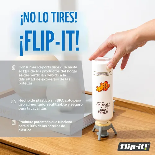 Vista 2 de Flip-It! botella Kit de vaciado, 2-Pack - baño y belleza