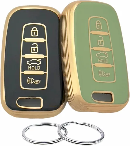 Vista 8 de REPROTECTING Funda TPU para Llavero Compatible con Hyundai Azera Elantra GT Equus Genesis Santa Fe Tucson Veloster Veracruz Kia Forte Optima Sorento