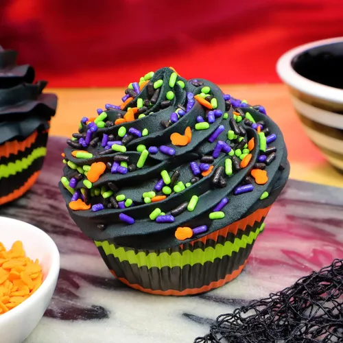 Vista 5 de Mystic Sprinkles Surtido de 4 celdas de Halloween (surtido de calabazas y murciélagos de noche de miedo)