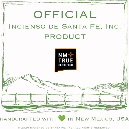 Vista 4 de Incienso de Santa Fe Quemador de incienso de madera natural con motor de vapor negro, incluye 20 ladrillos de incienso de piñón - Fabricado