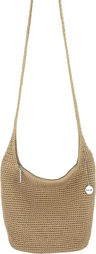 Vista 5 de The Sak Asher Bolso cruzado en ganchillo, bolso grande con correa de hombro única, bambú, Bambú