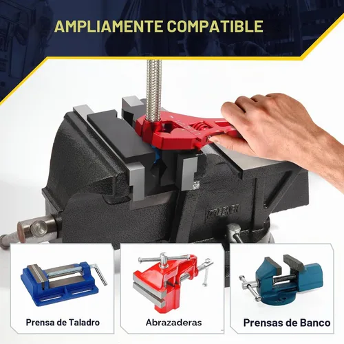 Vista 6 de Almohadillas de Mordaza de Tornillo de Banco de Aluminio de 4", Accesorios AN de Mordaza de Tornillo de Banco, Almohadillas de Mordaza de Tornillo