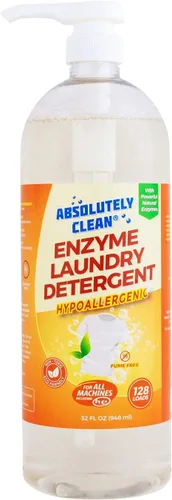 Vista 6 de Increíble detergente para ropa a base natural, potentes enzimas naturales, fabricado en Estados Unidos (botella de 128 onzas)