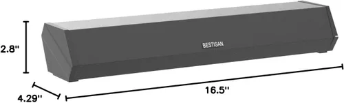 Vista 8 de Barras de Sonido Bestisan para TV, Barra de Sonido Pequeña de 16'/50W para TV, Barra de Sonido con Profundidades de Sonido Mejoradas/DSP/Bass+/3EQ