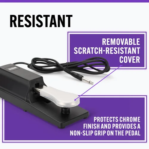 Vista 5 de Pedal de teclado universal On-Stage KSP100 Sustain
