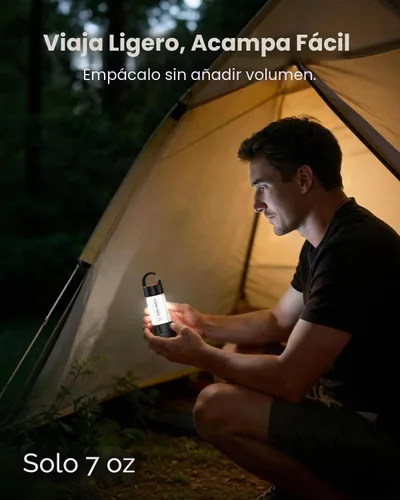 Vista 6 de ETENWOLF - Linterna de camping ultra brillante, mini linterna LED de 1000 lm
