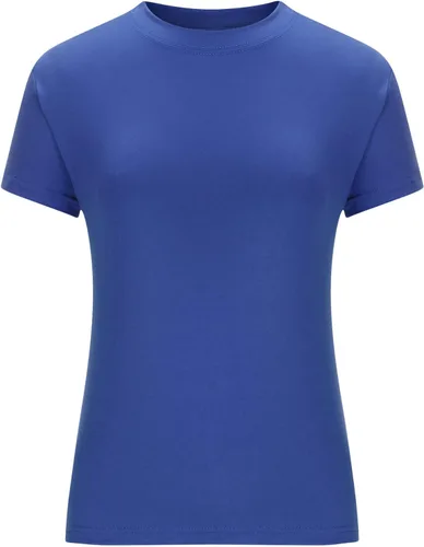 Vista 5 de Camisetas cortas básicas para mujer, estilo casual, para salir, a la moda, ajustadas, de manga corta, ajustadas, para adolescentes, niñas, lindas