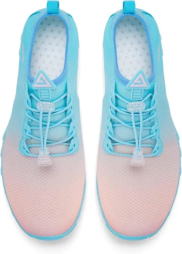 Vista 3 de Racqua Zapatos de agua para hombres y mujeres, secado rápido, colores degradados, descalzos, acuáticos, atléticos, natación, surf, playa, zapatos