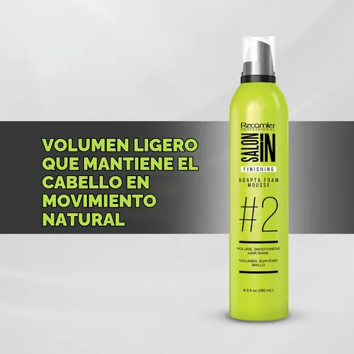 Vista 4 de Salon In de Recamier Adapta Foam Mousse Mousse para el cabello para peinar 9.5 fl oz / 280 ml