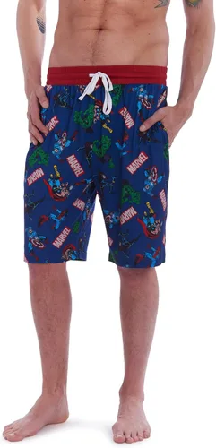 Vista 4 de Marvel Avengers Captain America Spider-Man Hulk Thor Black Widow, paquete de 2 pantalones cortos de pijama
