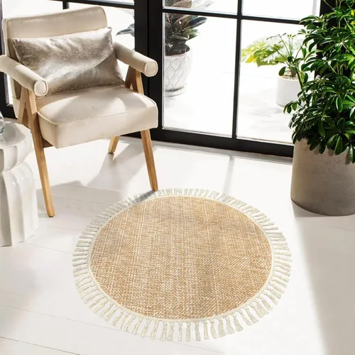 Vista 29 de Collive Alfombra de Baño Negra, 2' x 3' Tejida a Mano Lavable Alfombras Pequeñas de Cocina, Alfombra de Entrada Reversible de Algodón Alfombra