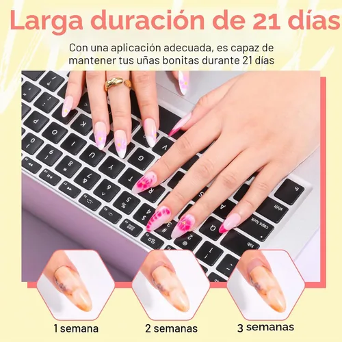 Vista 6 de Makartt - Esmalte de uñas de gel transparente de 0.5 fl oz UV LED para uñas Aura Esmalte de gel A1-Blooming