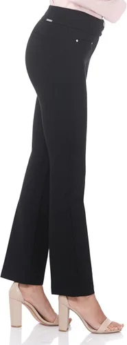 Vista 2 de Rekucci - Pantalón recto Secret Figure de meter con pretina elástica y control de abdomen para mujer