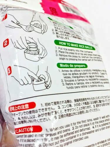 Vista 3 de 1 juego de 2 moldes de arroz triangulares Onigiri Musubi