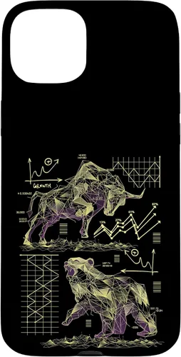 Vista 9 de Shareholder Stock Market Bull vs Bear Stock Trader Case for iPhone 17