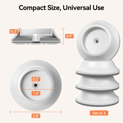Vista 6 de COMOMY Paquete de 4 protectores de pared para puerta de bebé, extensor de puerta de seguridad para niños, protector de pared para puerta de bebé
