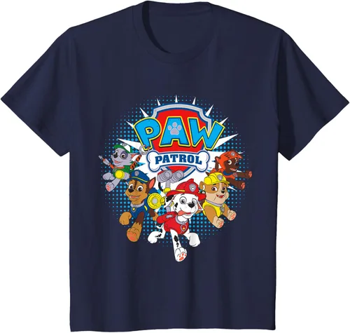 Vista 25 de Camisetas de Nickelodeon de Paw Patrol Team para hombres y mujeres