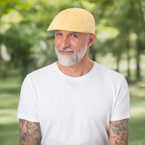 Vista 7 de Stetson Gorra plana de algodón Texas con protección UV 40+ color sólido pico Ivy Cap Hombres Primavera Verano Azul