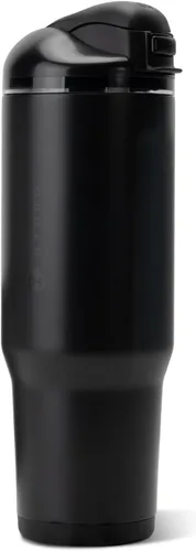Vista 70 de HydroJug Ease2o - Botella de agua aislada de 24 onzas, tapa con popote y Duna