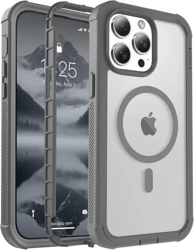 Vista 35 de jaroco - Funda magnética compatible con MagSafe para iPhone 11 de 6.1 pulgadas; protección de grado militar contra caídas, de doble capa