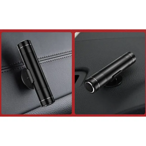Vista 5 de Martillo de seguridad portátil, herramienta de escape de emergencia, interruptor de ventana multifunción con cortador de cinturón de seguridad