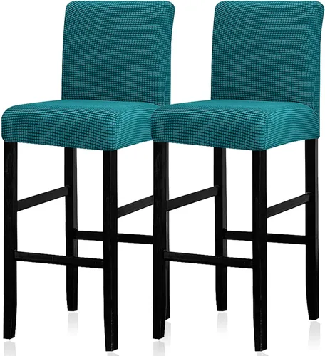 Vista 31 de Lellen - Fundas para taburete de bar de jacquard, fundas para silla de taburete de bar, fundas para silla de bar, fundas para taburete de bar