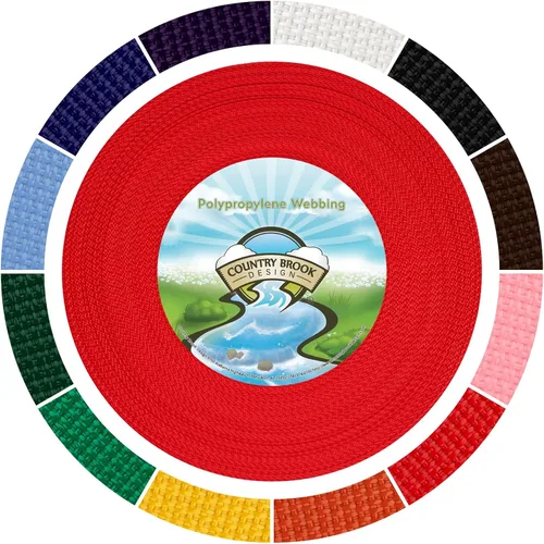 Vista 21 de Country Brook Design - Correa de polipropileno (Polypro) de 1/2 pulgada Negro
