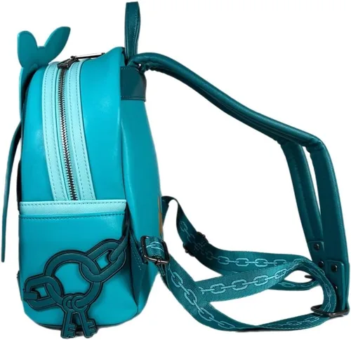 Vista 6 de Loungefly Goofy Christmas Carol Jacob Marley World 1-1 Games - Mini mochila exclusiva, Azul Teal, Moda