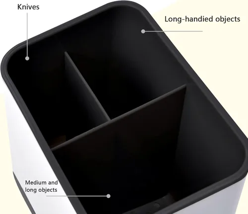 Vista 4 de Organizador para Utensilios de Cocina, Escurridor de Cubiertos, Organizador para Fregadero, Soporte para Palillos, Soporte para Cuchara, Escurridor
